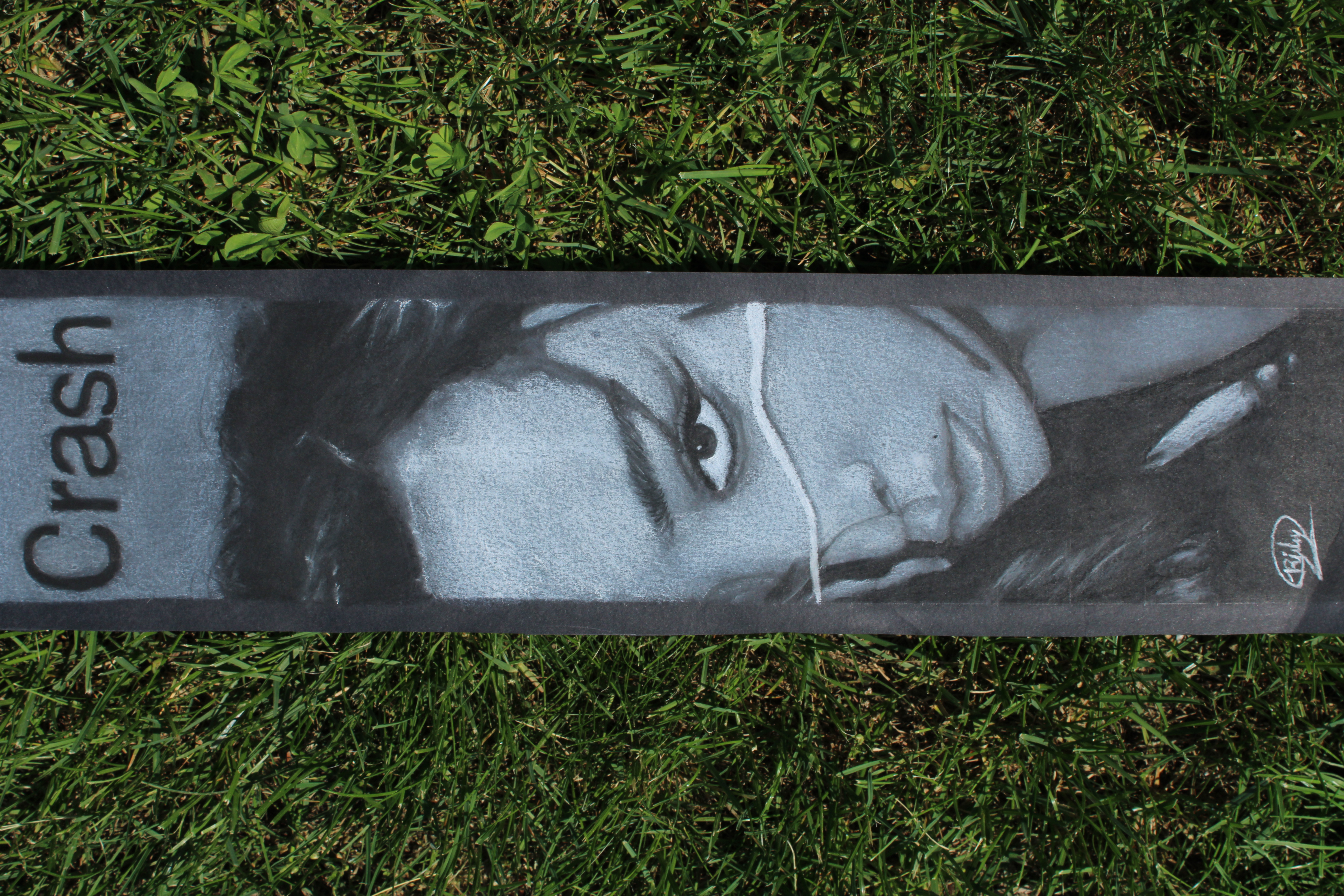Charcoal portrait of Charlie